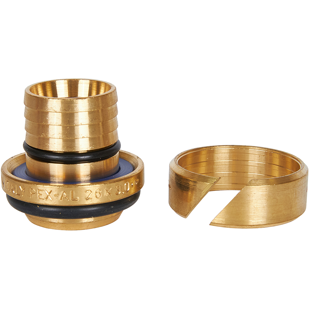 Угольник STOUT  90° 26х26 для металлопластиковых труб винтовой, SFS-0003-002626