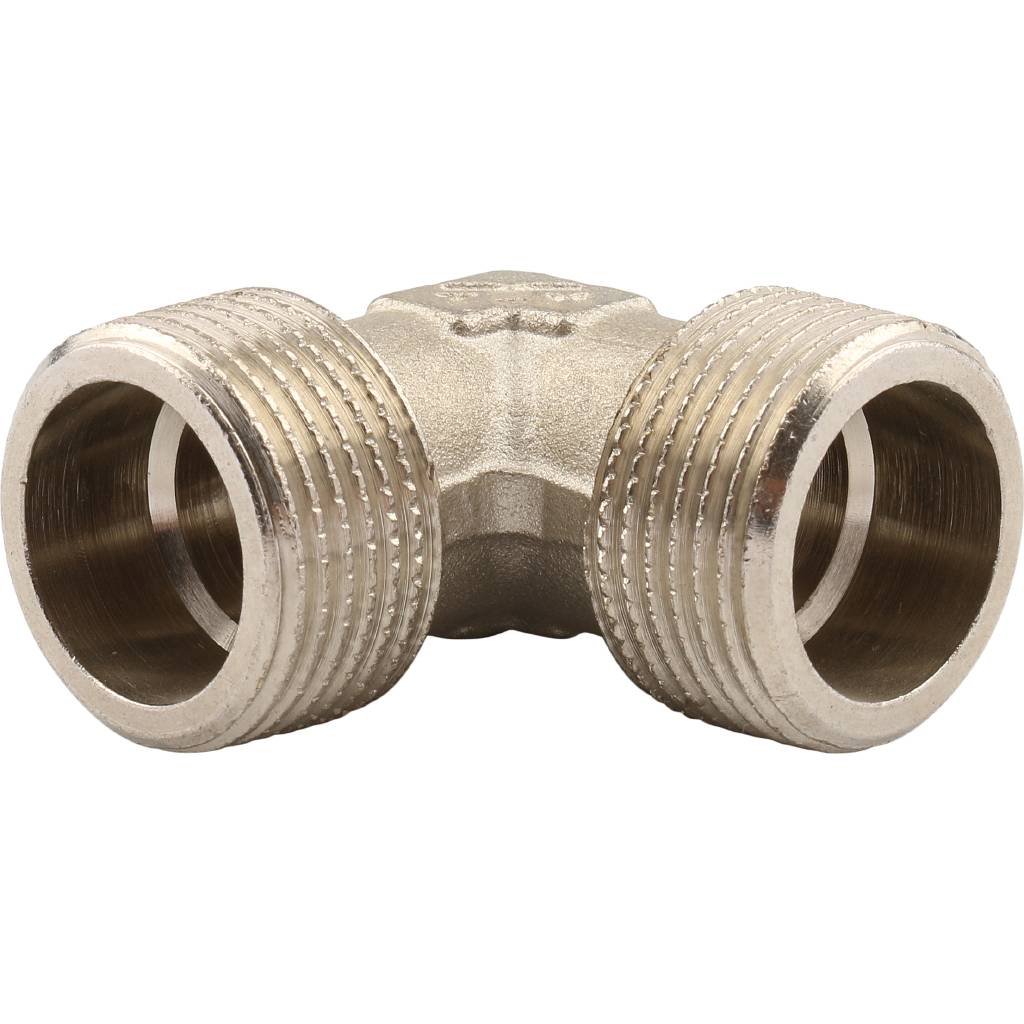 Угольник TIEMME НН никелированный 3/4х3/4 для стальных труб резьбовой, 1500372