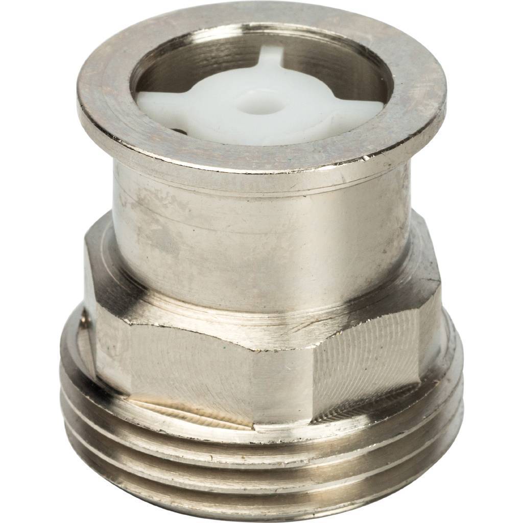 Разъемное соединение STOUT 1 с плоским уплотнением, никелированное, SDG-0019-010025