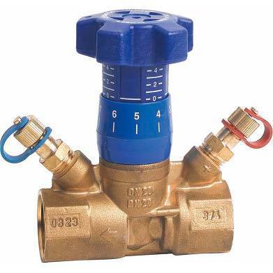 Клапан балансировочный Cimberio 787ОТ 3/4 PN25 BB ручной с изм. ниппелями, CIM 787OT 34