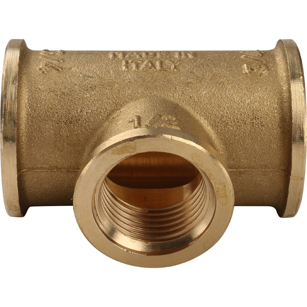 Тройник TIEMME ВВ 3/4х1/2х3/4 для стальных труб резьбовой, 1500049