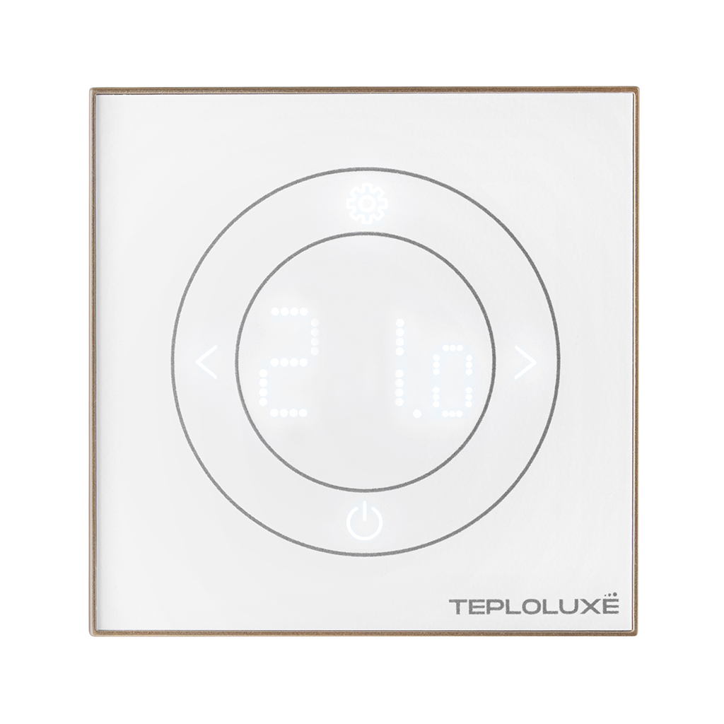 Терморегулятор электронный Теплолюкс Solus Zen Wi-Fi белый/золото, 100000379300