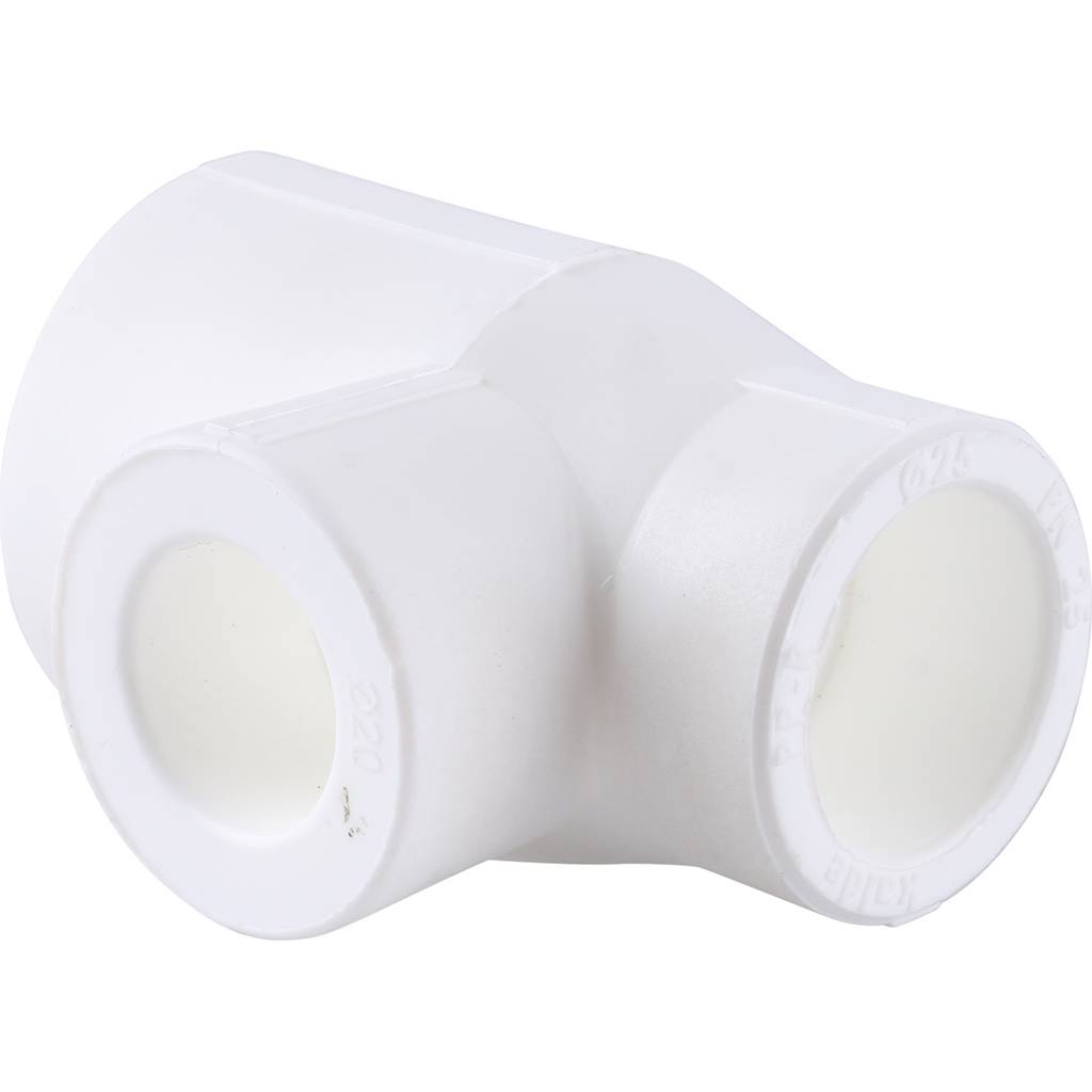 Тройник переходной Kalde 32х20х25 для полипропиленовых труб под сварку (цвет белый)