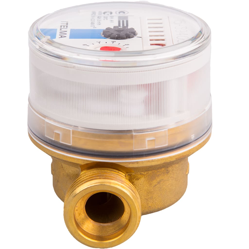 Счетчик холодной воды(Ду=15мм, L=80мм, Qном=1,5 м3/ч, импульсный выход ГЕРКОН, вес импульса =1 л), WFK24.D080-3-B-L-01-IP54