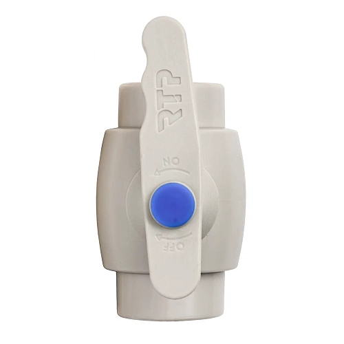 Кран шаровой полный проход PPR 25,  серый, РТП