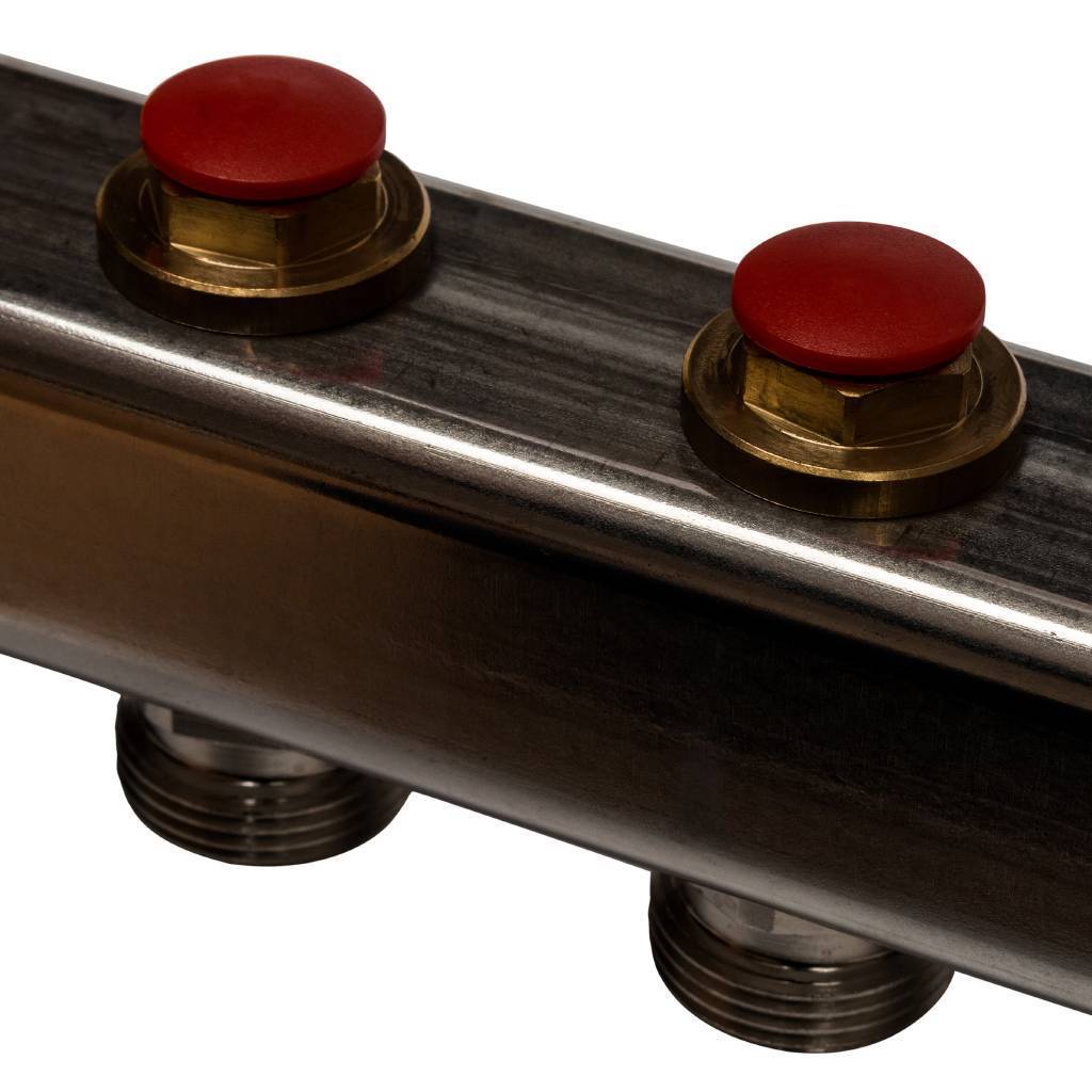 Коллектор из нержавеющей стали в сборе без расходомеров STOUT 10 выходов