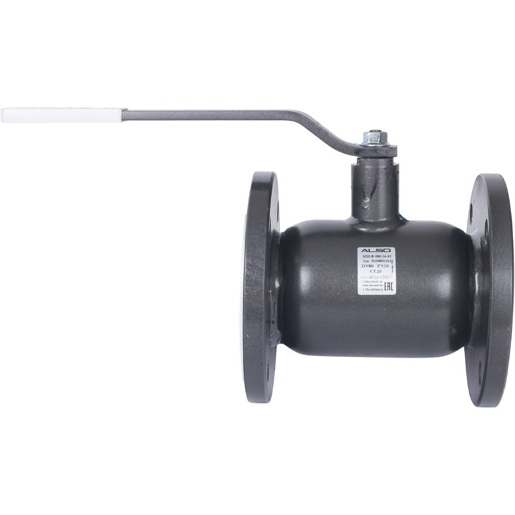 Кран шаровой ALSO КШФ Ду80 Ру 1,6 МПа из Ст.20