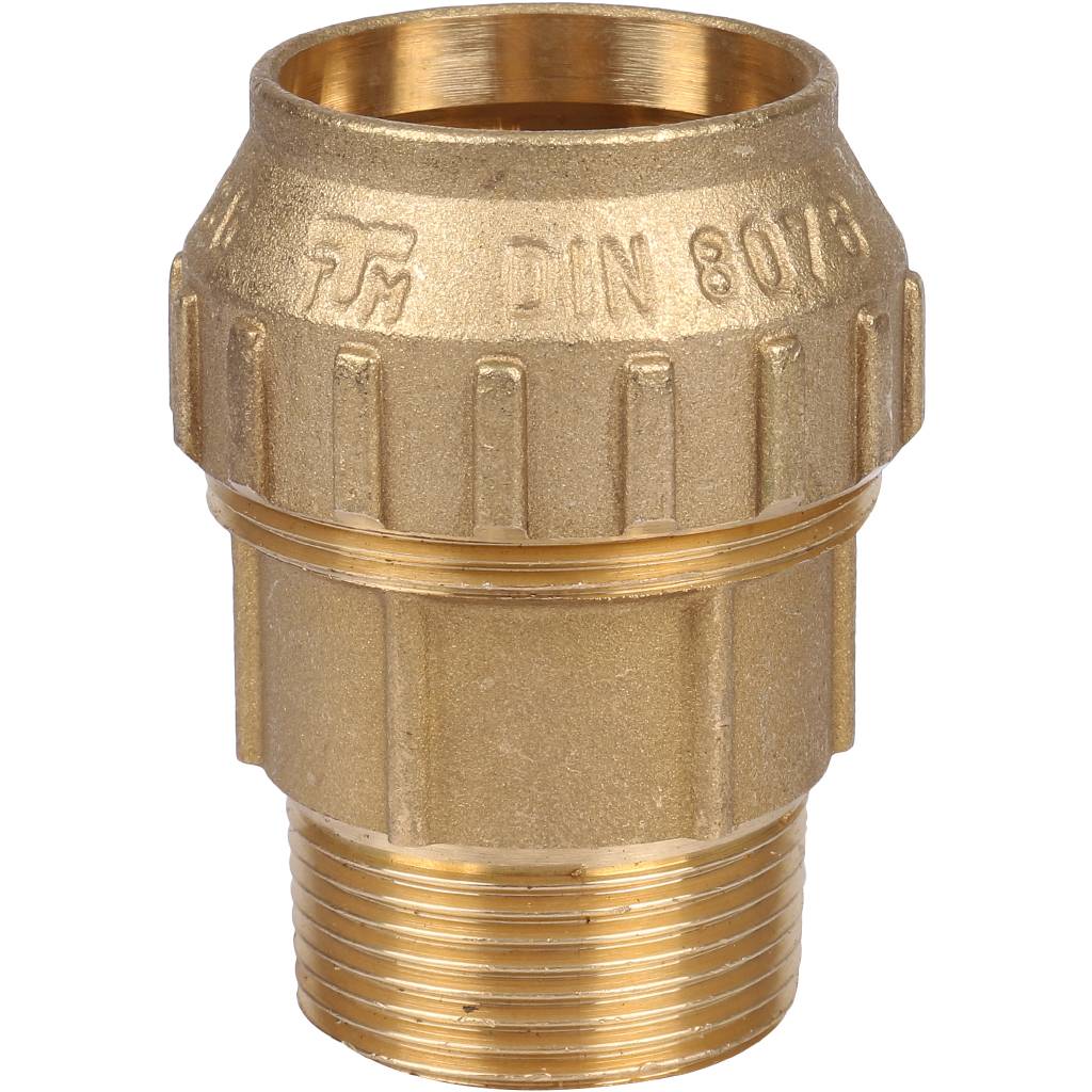 Муфта TIEMME с наружной резьбой 40х1 1/4 для труб ПНД винтовой, 3400004