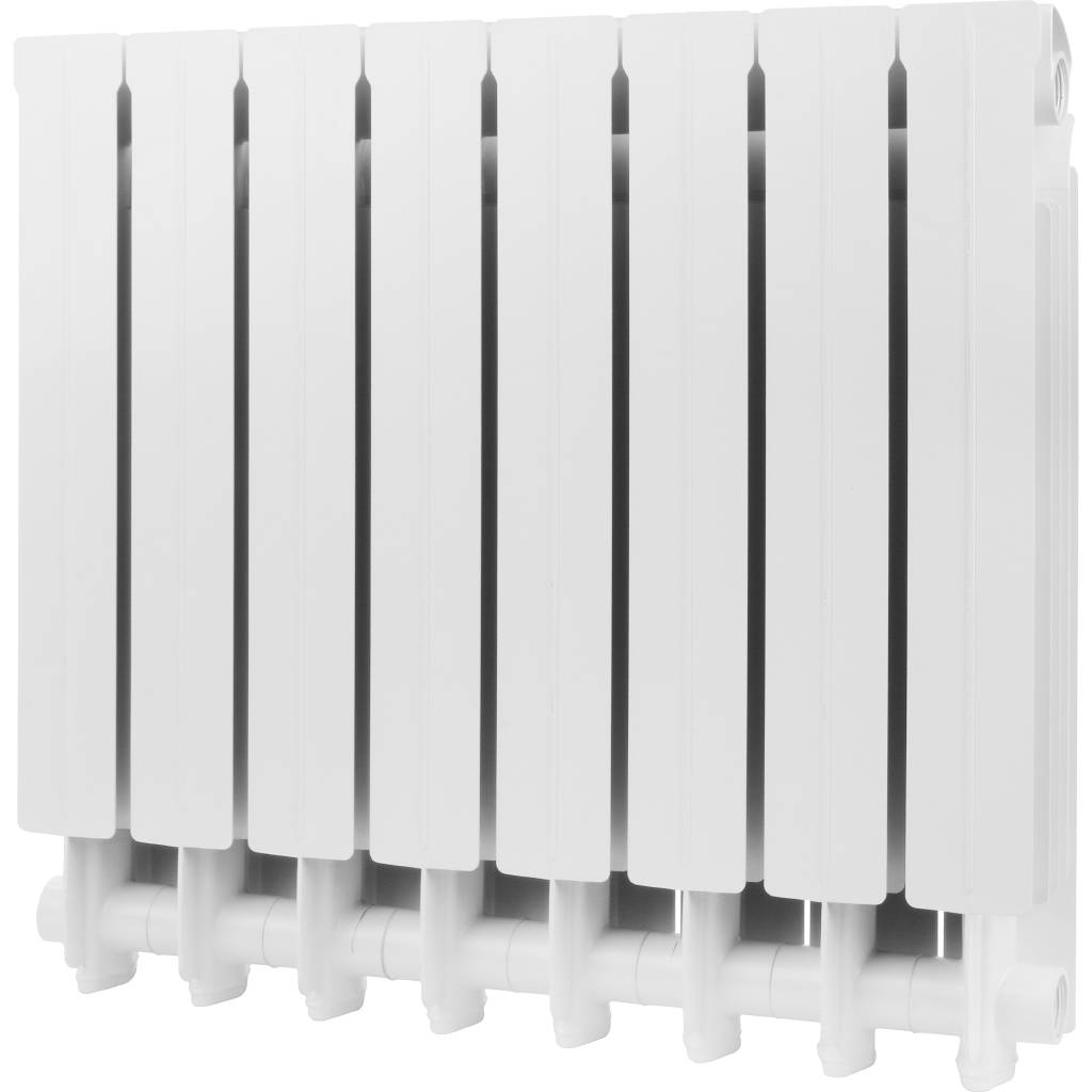 Радиатор алюминиевый Global VOX- R 500 8 секций боковое подключение (белый RAL 9010), VX05001008