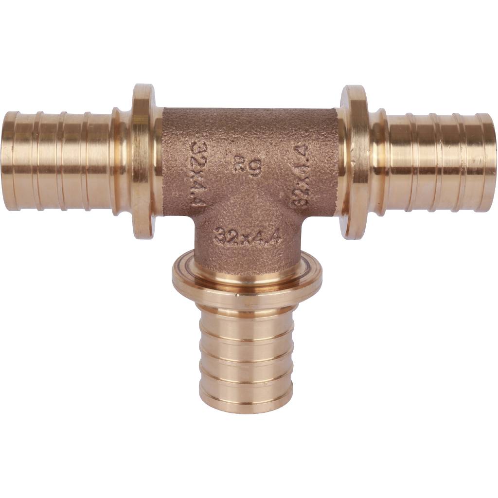 Тройник равнопроходный РЕХАУ RAUTITAN PLATINUM 32-32-32 RX для труб из сшитого полиэтилена аксиальный