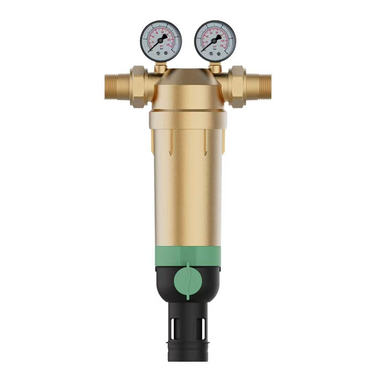 Фильтр тонкой очистки с обратной промывкой DN32 (1 1/4) 100мк на горячую воду ХК, F76S-11/4H
