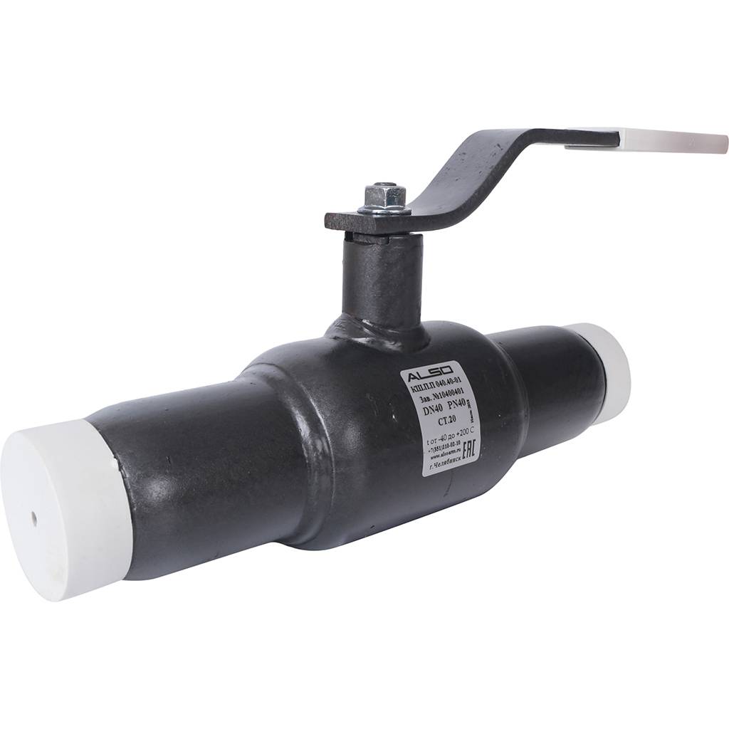 Кран шаровой ALSO КШПП Ду40 Ру 4,0 МПа из Ст.20 полнопроходной, КШ.П.П.040.40-01