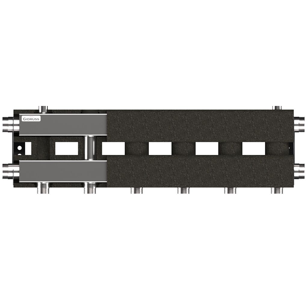MK 10A3T 20 GIDRUSS MKSS-100-3.EPP (до 100 кВт, 2 магистрали G 1 1/4, 3 контура G 1, EPP-термоизоляция, 4D-кронштейны K.UMS)