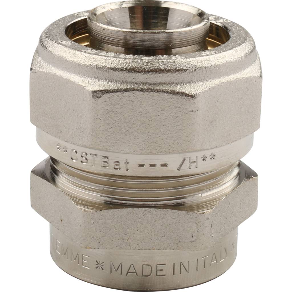 Муфта TIEMME с внутренней резьбой (26х3.0х3/4) для металлопластиковых труб винтовой, 1600021