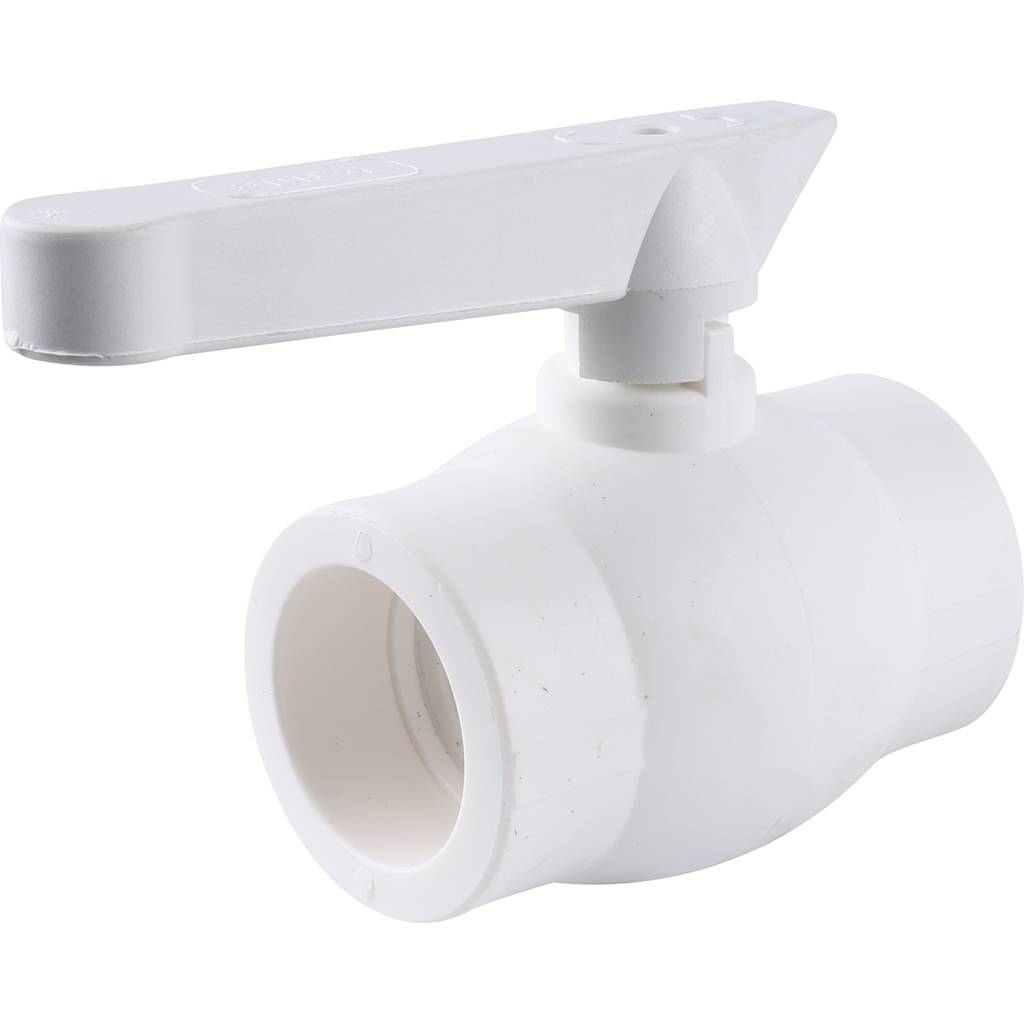 Кран шаровой Kalde d=50 для полипропиленовых труб под сварку (цвет белый), 3242-vlb-500003