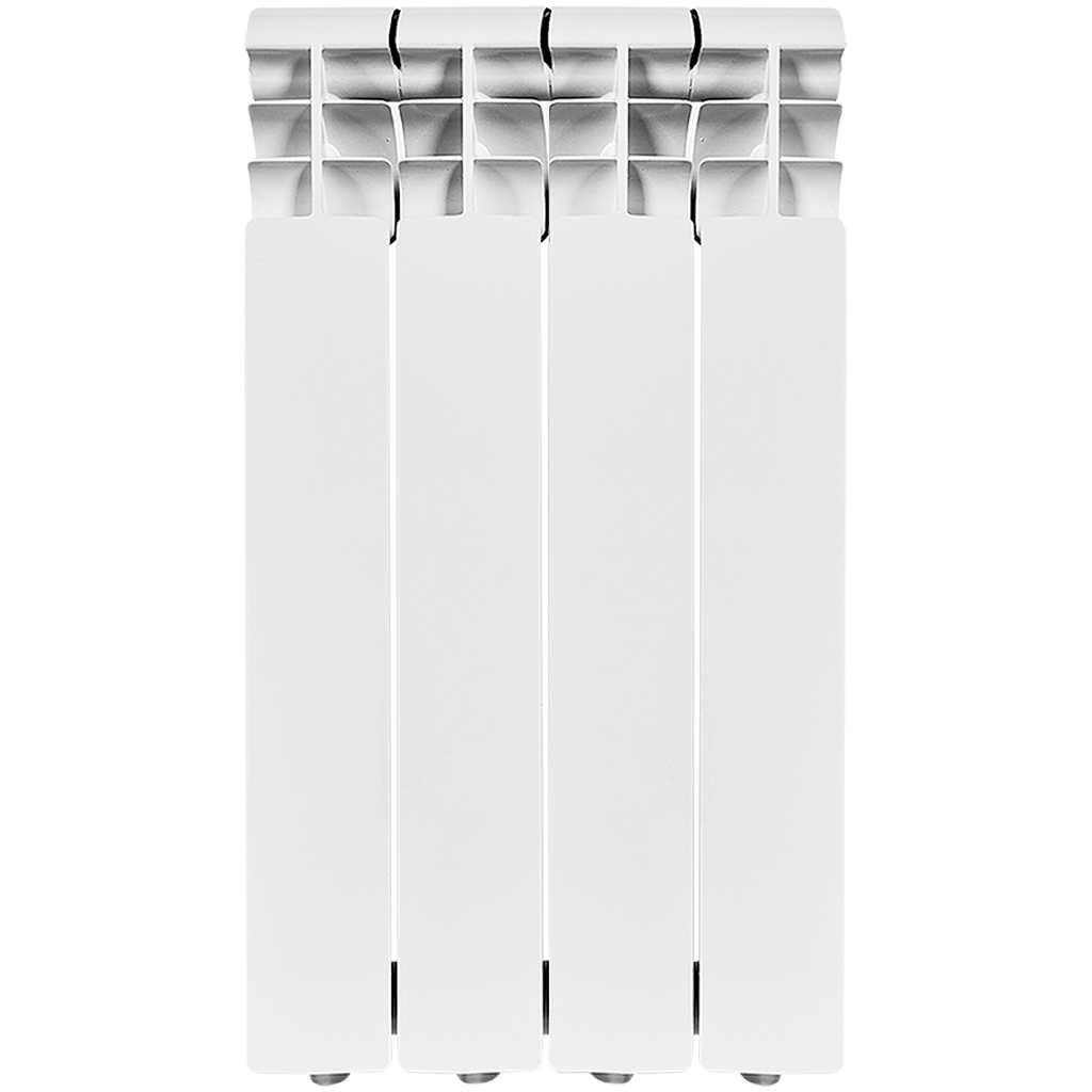 Радиатор биметаллический ROMMER Profi BM 500 4 секции боковое подключение (BI500-80-80-150) (RAL9016)