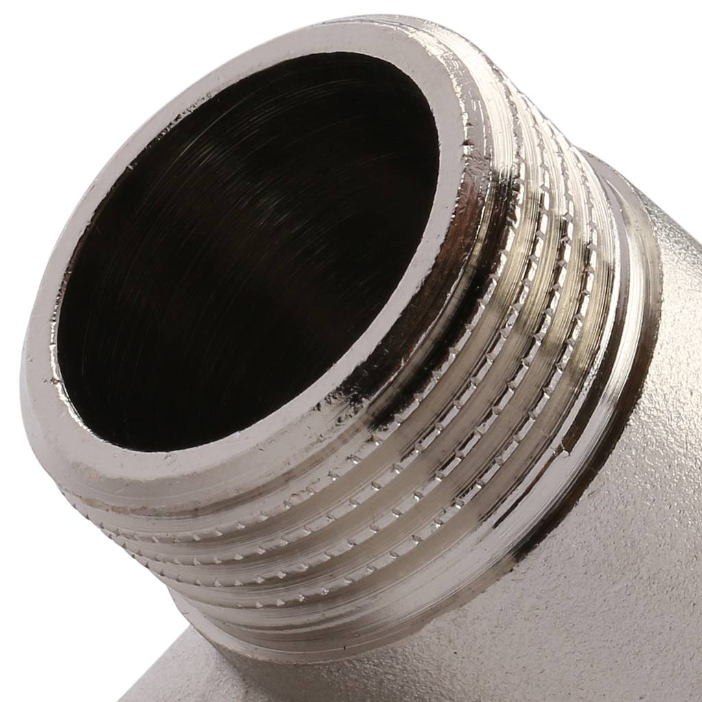 Угольник TIEMME НВ никелированный 1х1 для стальных труб резьбовой, 1500137