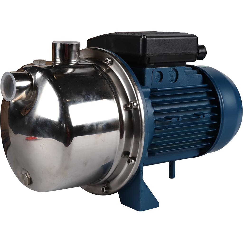 Насос поверхностный STOUT, корпус-нерж.сталь,раб.колесо-норил, Q-40л/мин, H-48м