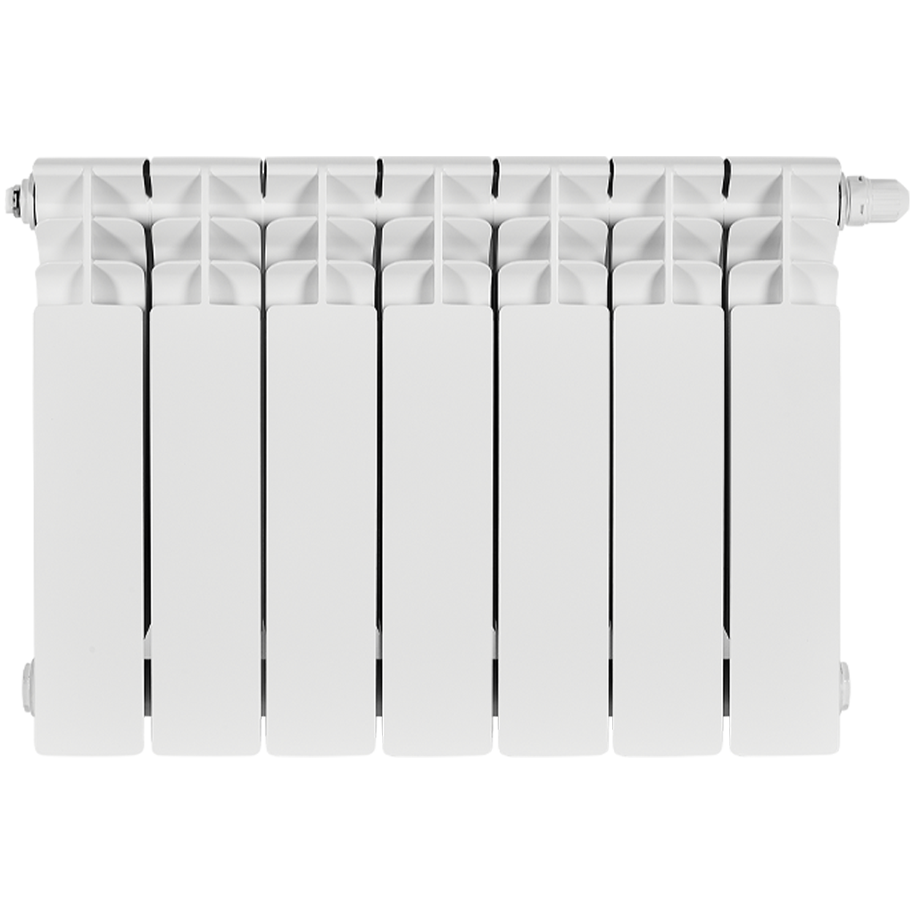 Радиатор биметаллический STOUT TITAN VENTIL 350 7 секций нижнее правое подключение, SRB-3320-035007