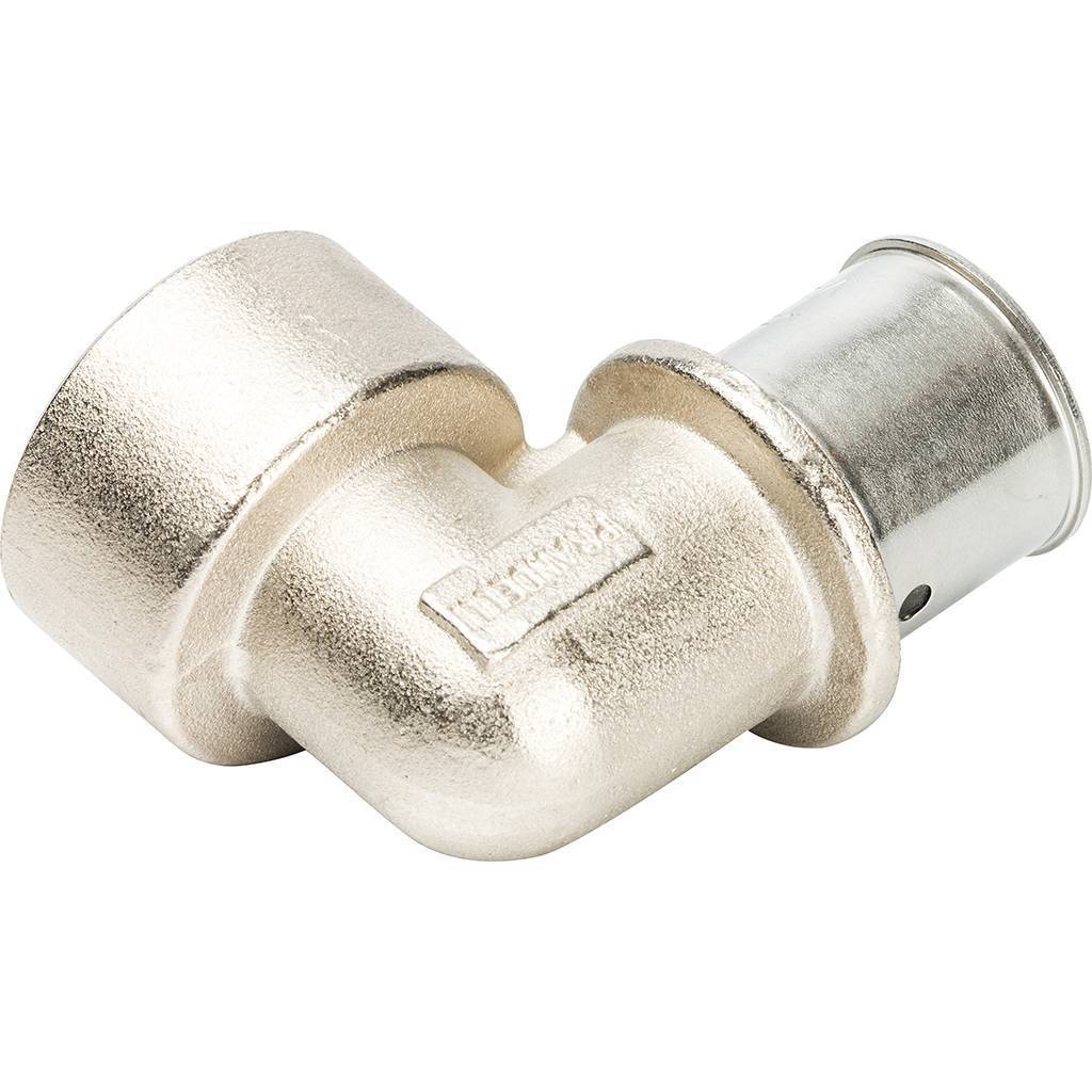 Угольник Prandelli Multyrama с внут.рез. (26х3)х1 для металлопластиковых труб прессовой, 109.04.22.6