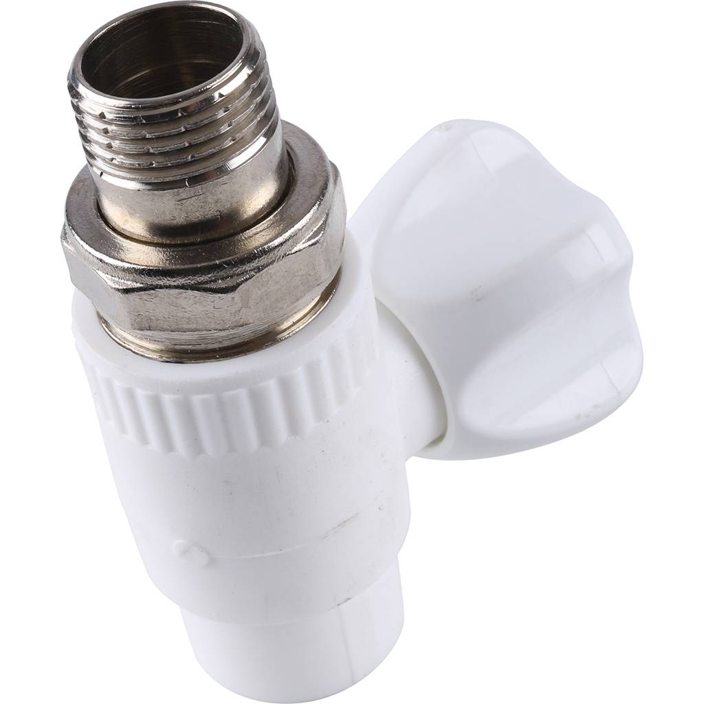 Кран шаровой разборный Kalde прямой с накидной гайкой 20х1/2, 3242-vlr-200b00