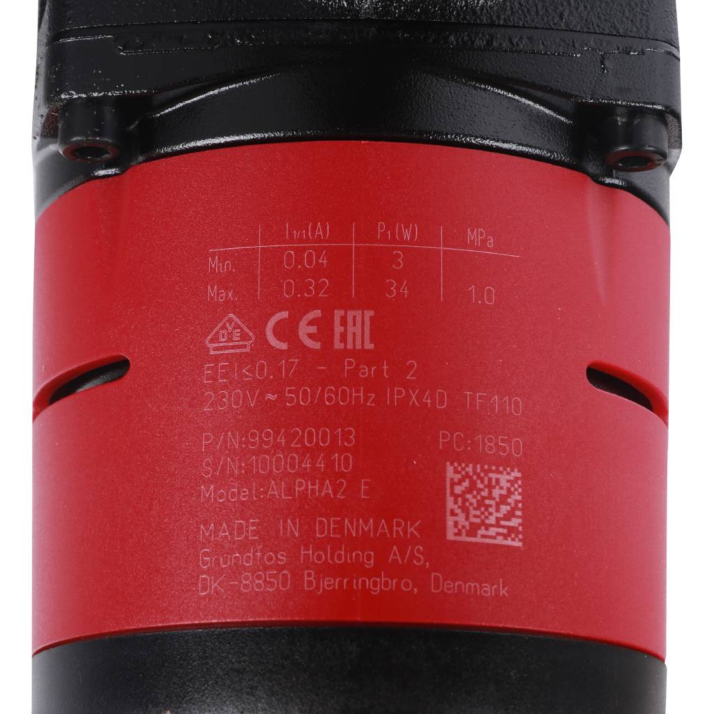 Насос циркуляционный Grundfos ALPHA2 25-60 180 1x230V 50Hz 6H RU, 99420013