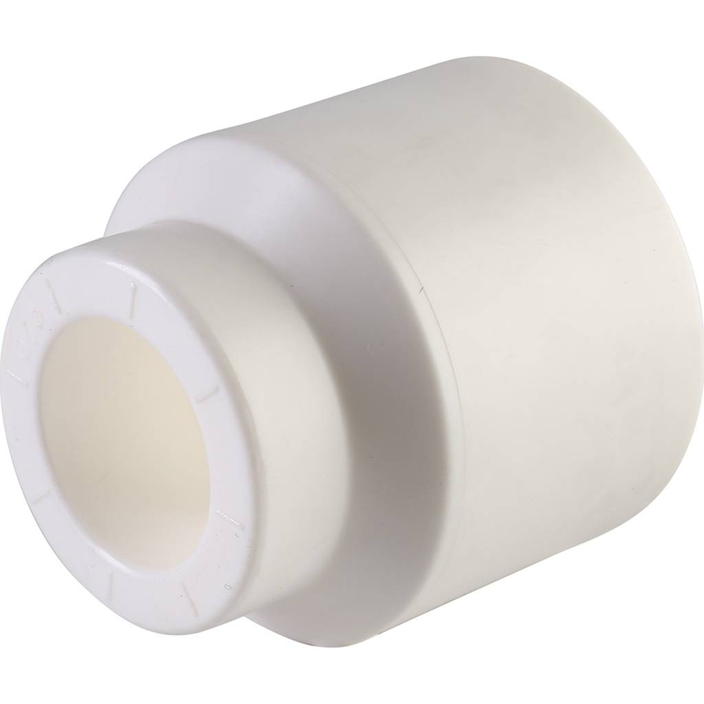 Муфта переходная внутр./наруж. Политэк 40х20 для полипропиленовых труб под сварку (цвет белый)