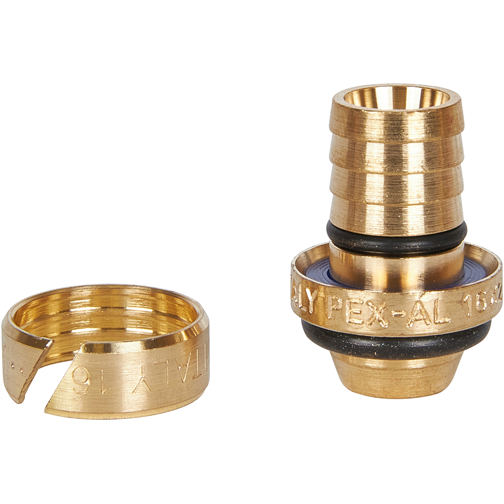 Муфта STOUT соединительная 16х16 для металлопластиковых труб винтовой, SFS-0005-000016