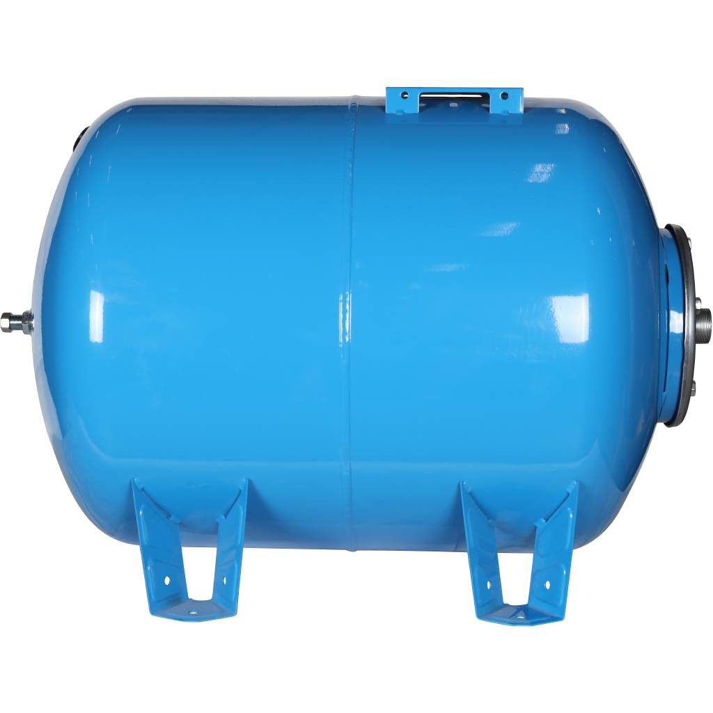 Расширительный бак STOUT STW-0003 гидроаккумулятор 200 л. горизонтальный (цвет синий)
