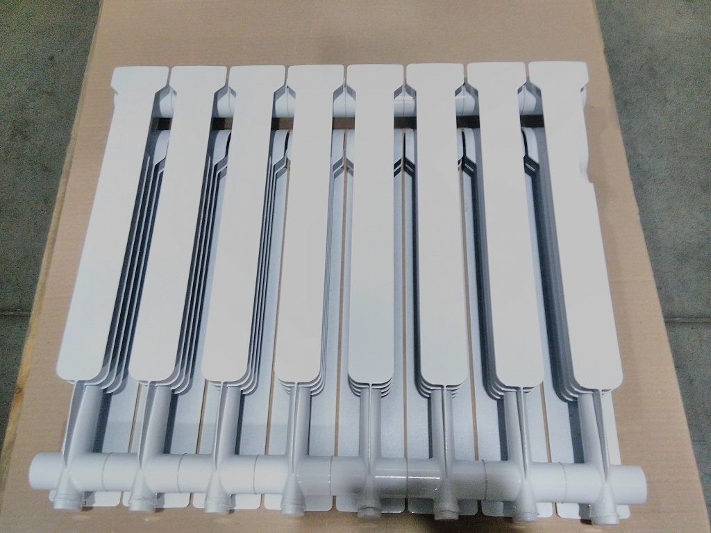 Уцененный товар (трещина на крайних ламелях, сколы краски    (БОЙ СКЛАДА) ): Радиатор алюминиевый ROMMER Profi 500 8 секции (AL500-80-80-100) (RAL9016), RAL-1210-050008