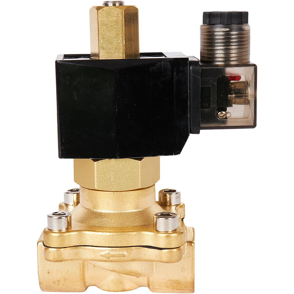 Клапан электромагнитный (соленоидный) двухходовой РОСМА СК-21-15 нормально открытый НО, АС 220В, G1/2, Ду15