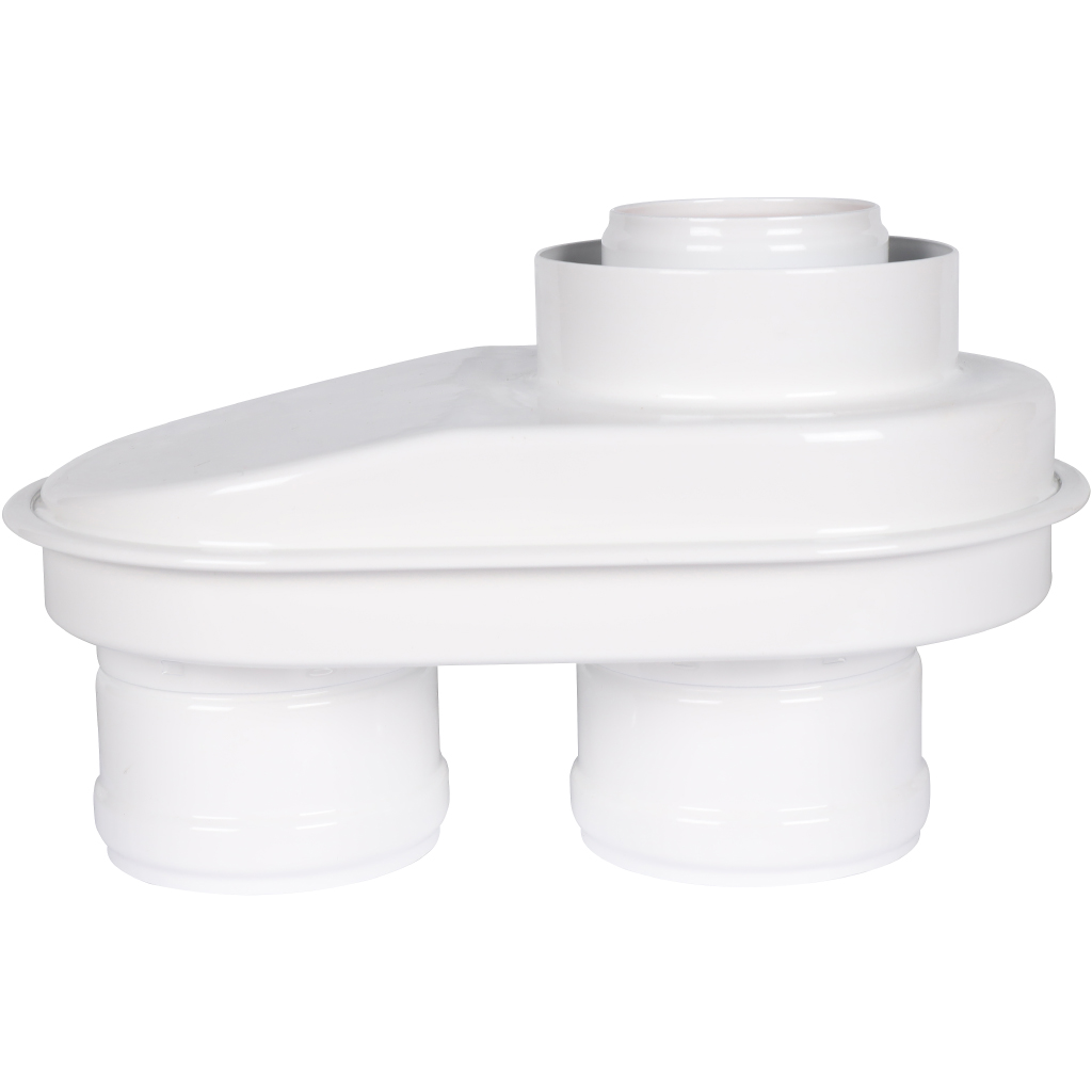 Адаптер моноблочный универсальный традиционный ROMMER переход на двухтрубную систему D80/80 (Литой) (кроме Immergas и Navien Deluxe 75/100), RCA-8080-250002