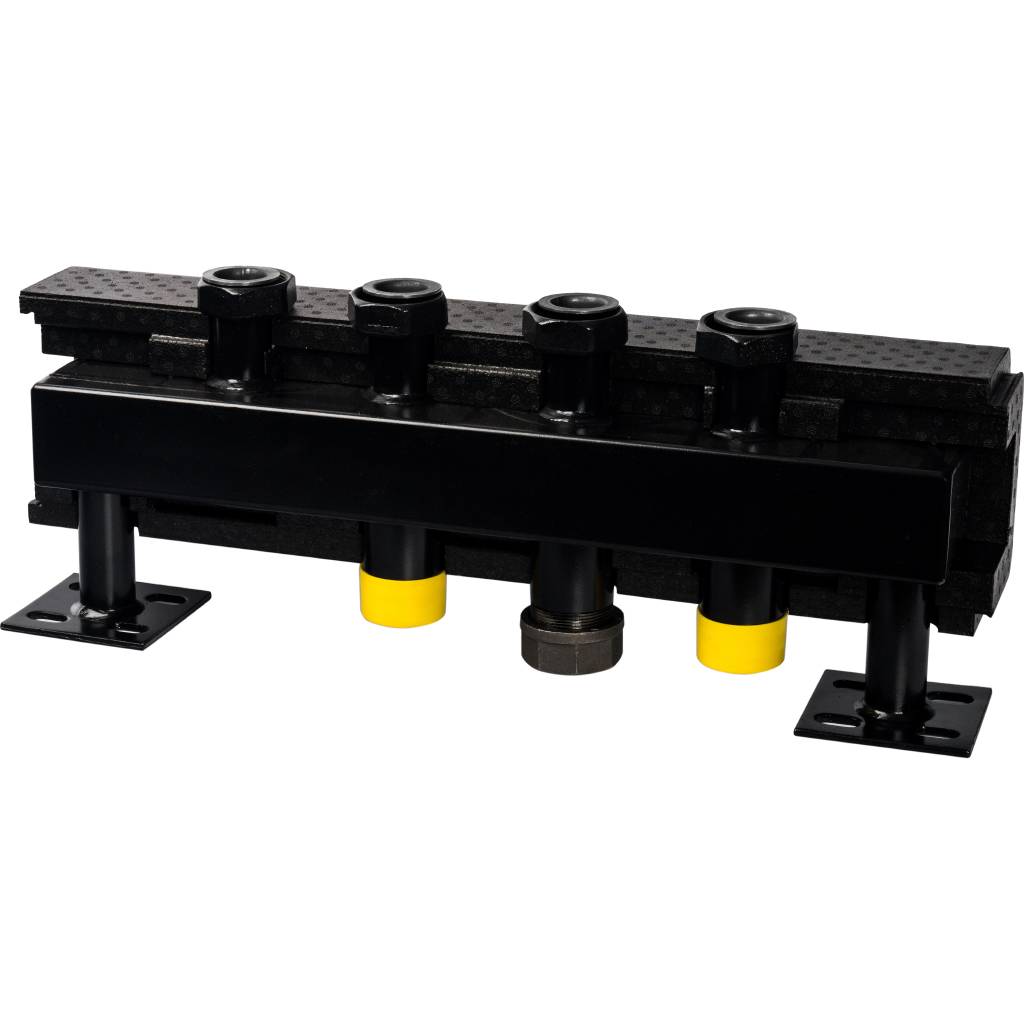 Стальной распределительный коллектор STOUT SDG-0016 2 отопительных контура, в теплоизоляции DN 32