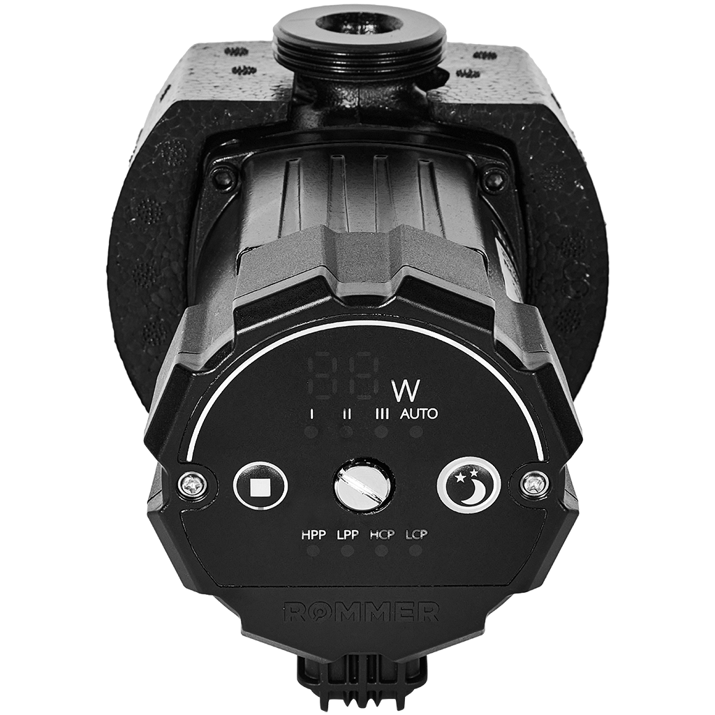 RCP-0030-2540130 ROMMER PROFI Частотный циркуляционный насос EVO 25/40-130 с гайками и теплоизоляцией