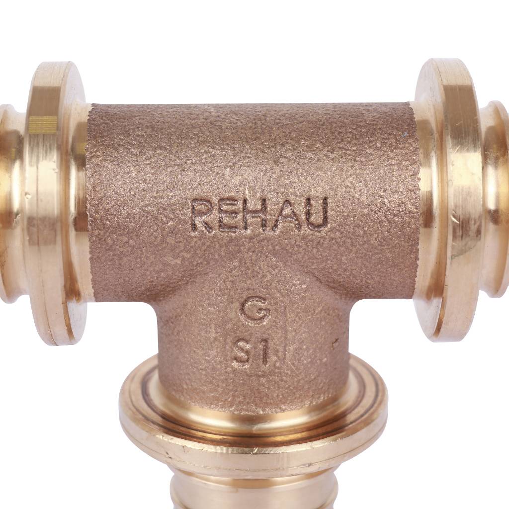 Тройник равнопроходный РЕХАУ RAUTITAN PLATINUM 32-32-32 RX для труб из сшитого полиэтилена аксиальный