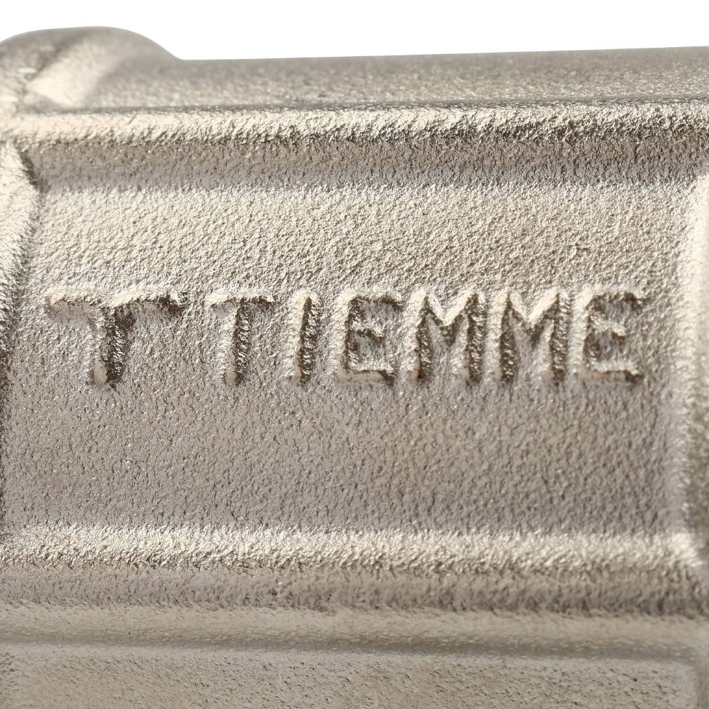 Муфта TIEMME ВВ никелированная 1х1 для стальных труб резьбовой, 1500154