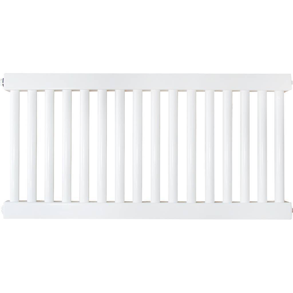 Трубчатый стальной радиатор КЗТО РС 1-500-16 секций 1/2 боковое подключение RAL9010, РС15001612RAL9010