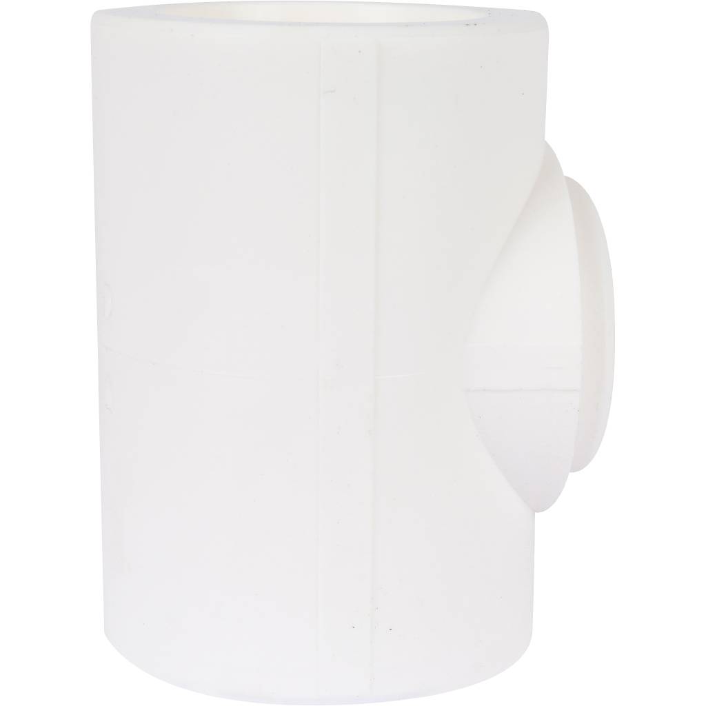 Тройник переходной Kalde 75х50х75 для полипропиленовых труб под сварку (цвет белый), 3212-tio-755075