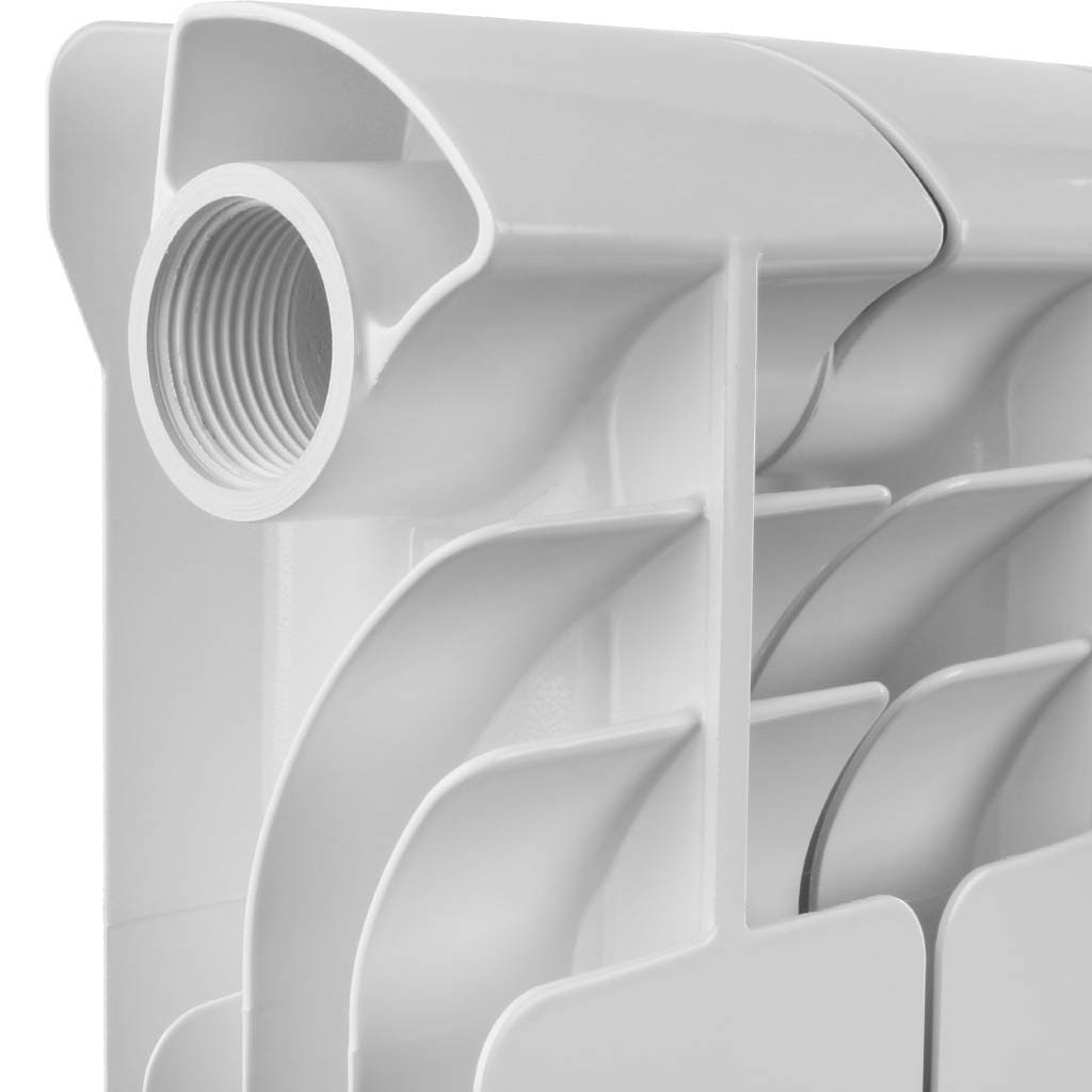 Радиатор алюминиевый Global ISEO 500 10 секций боковое подключение (2748 cod.07) (цвет cod.07 grigio scuro opaco mettalizzato 2748 (черный)), 184370