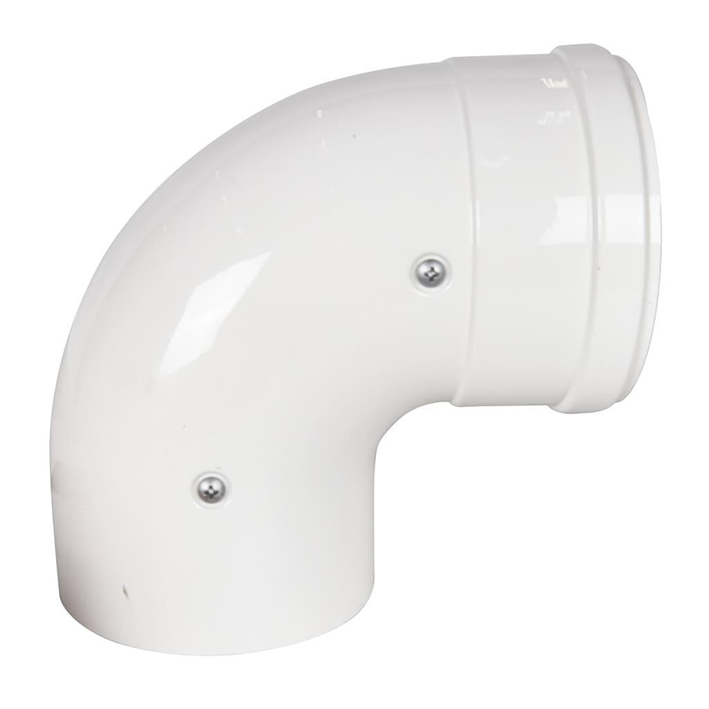 Отвод 90° конденсационный коаксиальный ROMMER D60(п-м)/100(п-м)