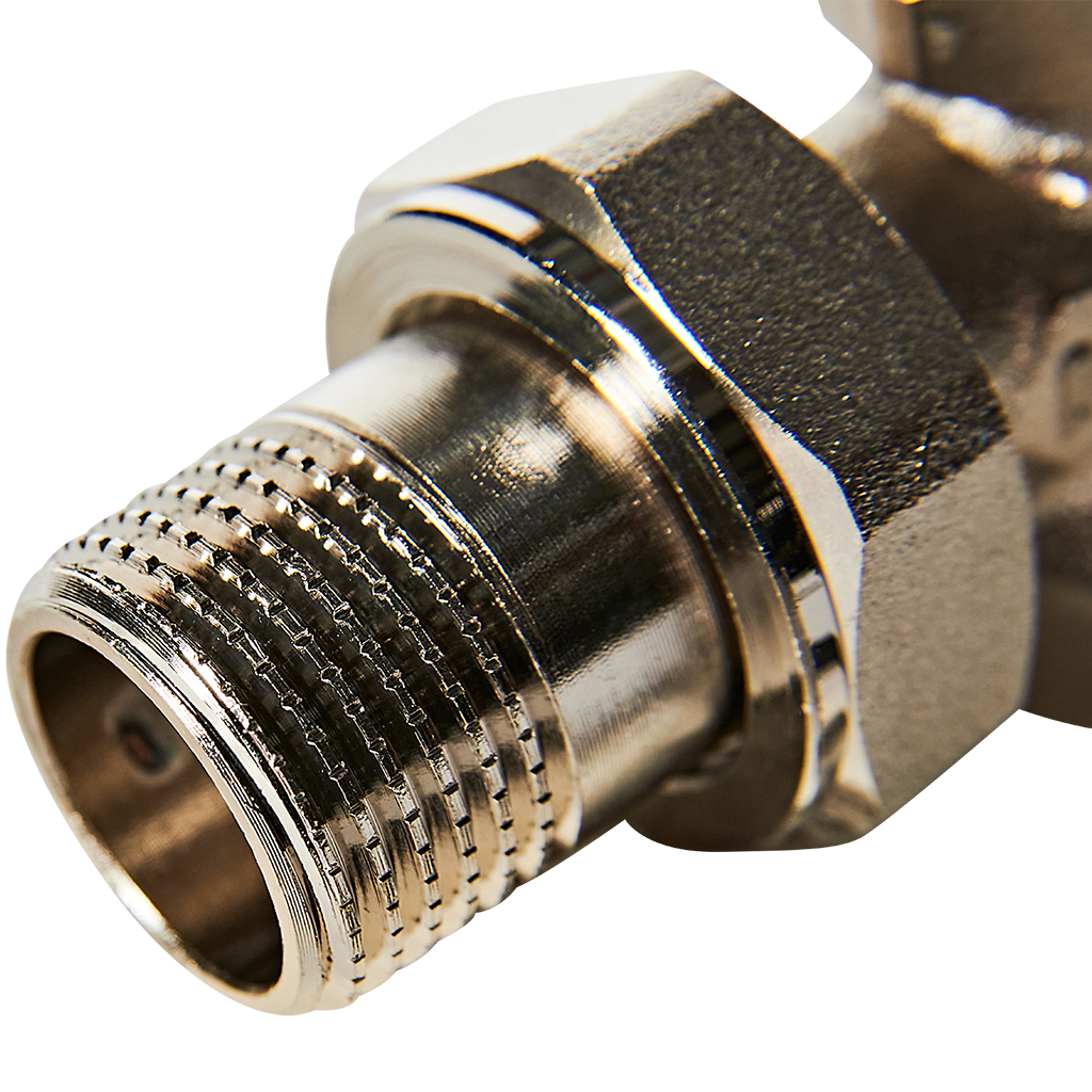 Клапан запорно-балансировочный ROMMER RVL-0002-100015 угловой 1/2, RVL-0002-100015