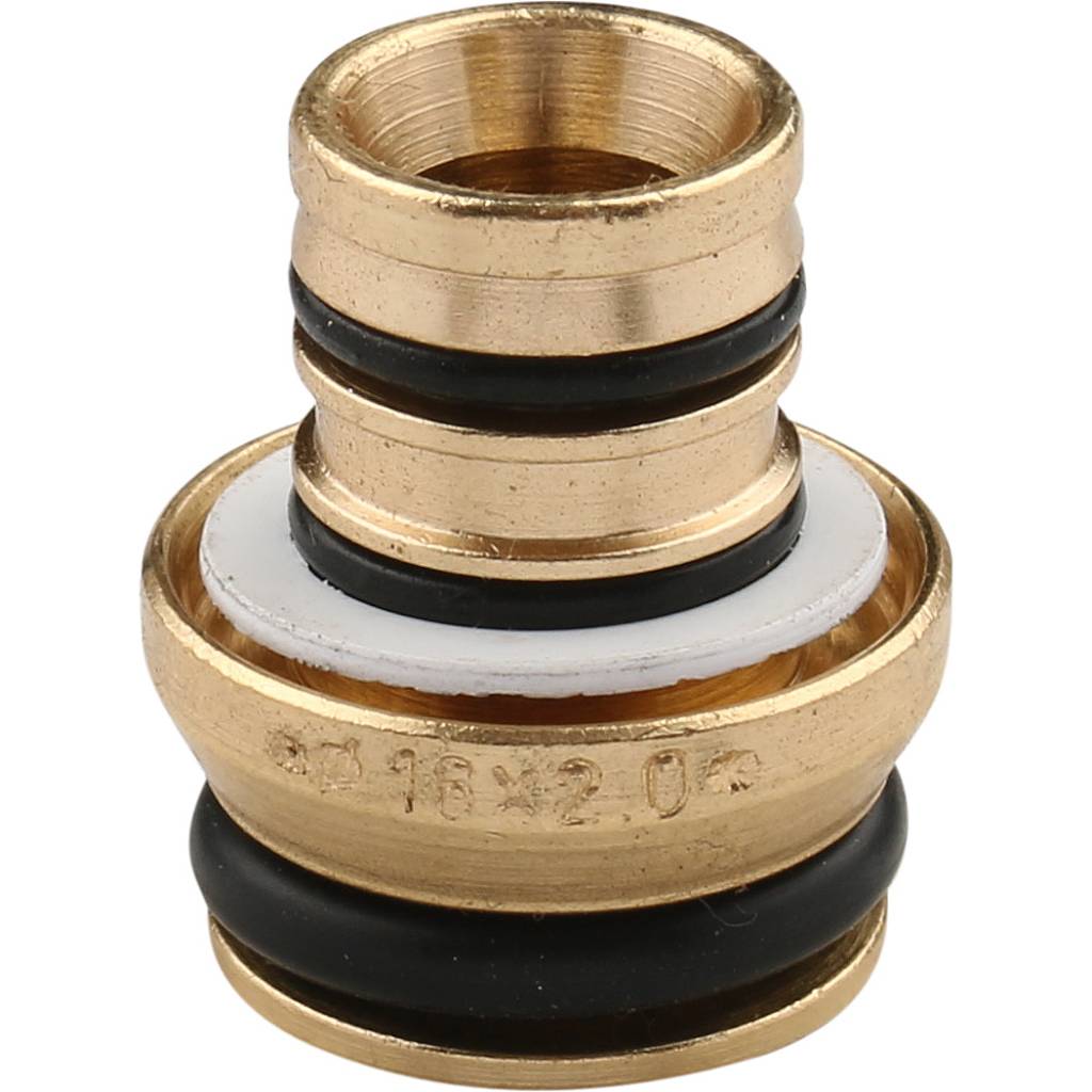 Соединитель TIEMME для металлопластиковой трубы 16*1/2, 1440001(1635N001604)