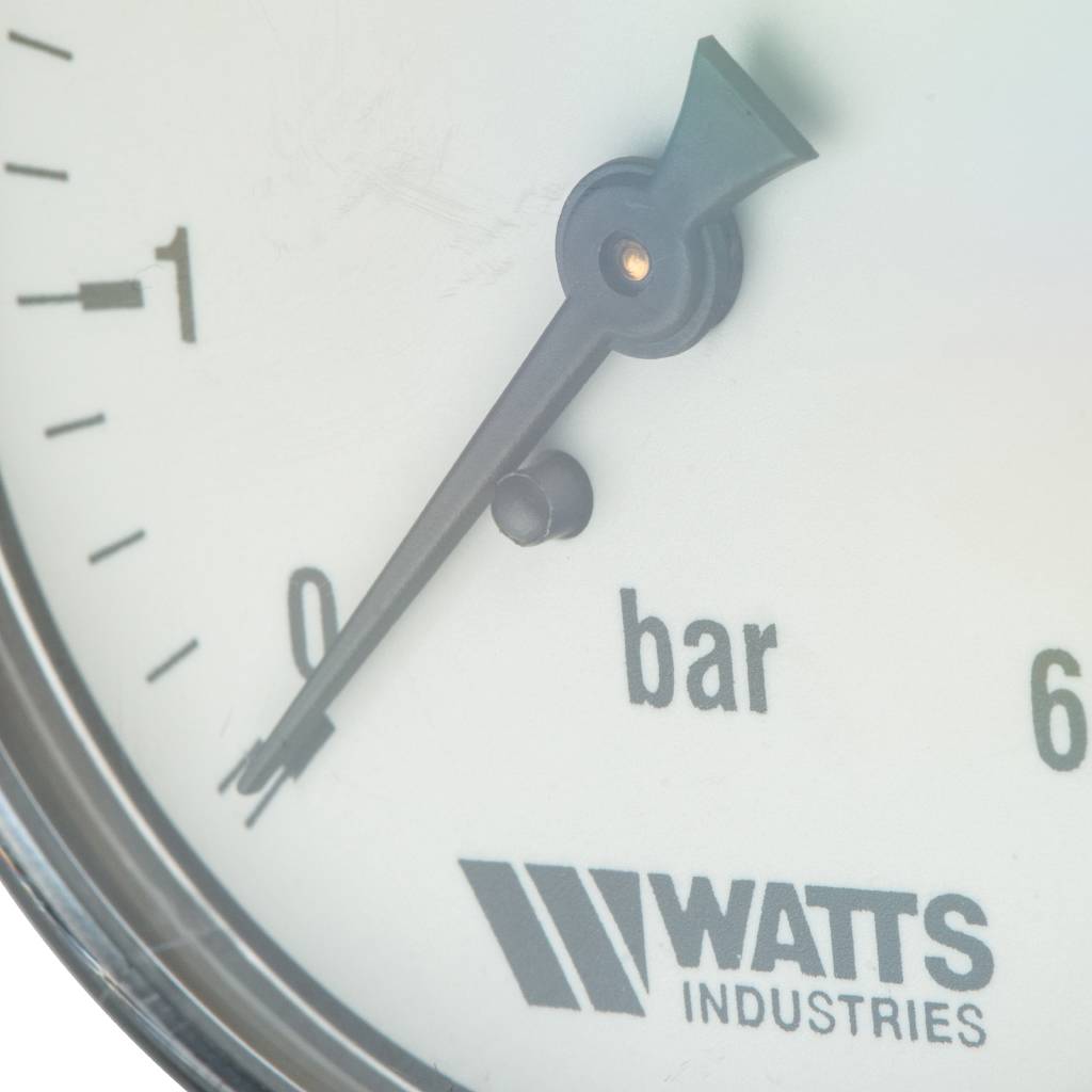 Манометр аксиальный WATTS нр 63 мм 1/4 давление 6 бар