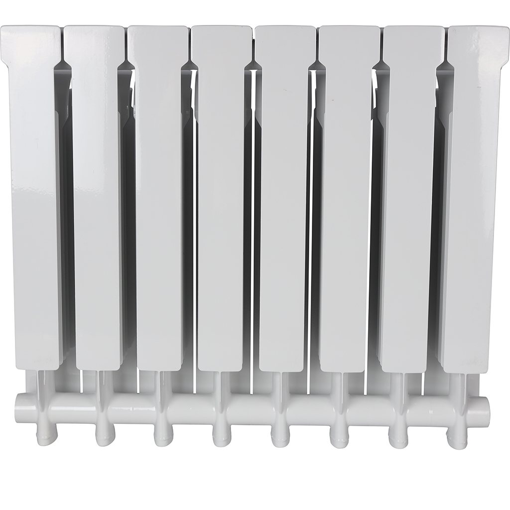 Радиатор алюминиевый STOUT VEGA 500 8 секций боковое подключение (белый RAL 9016), SRA-1310-050008