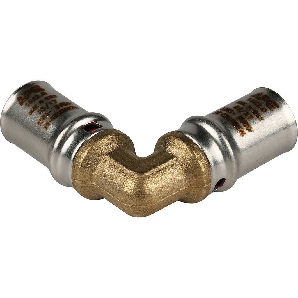 Угольник STOUT  90° 16х16 для металлопластиковых труб прессовой, SFP-0009-001616