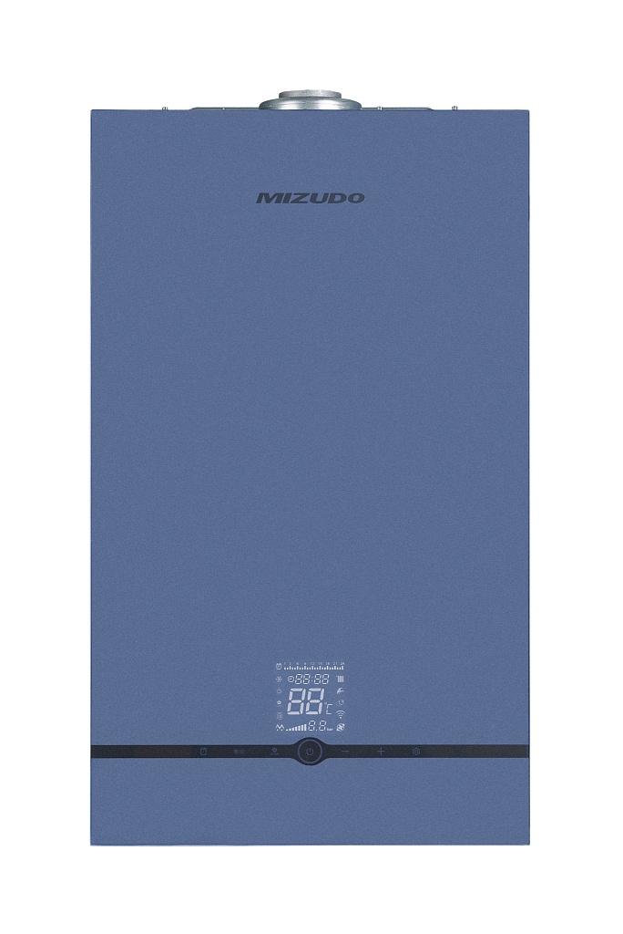 Котел газовый MIZUDO MAESTRO GEM M24T (24 кВт, 2 Т/О) OPT WiFi голубая панель, CB.002.0203.0007