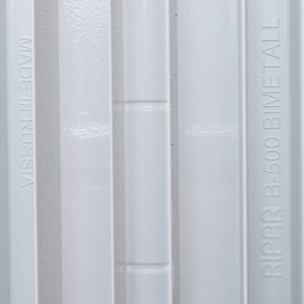 Радиатор биметаллический RIFAR BASE VENTIL 500 BVR 6 секций нижнее правое подключение (белый RAL 9016), 1RB50.VR-6