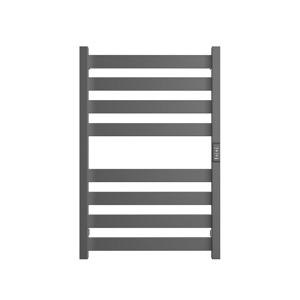 Полотенцесушитель STOUT электрический GRUNGE quadro 80*50 Графит, SHQ-G4QQ-008050