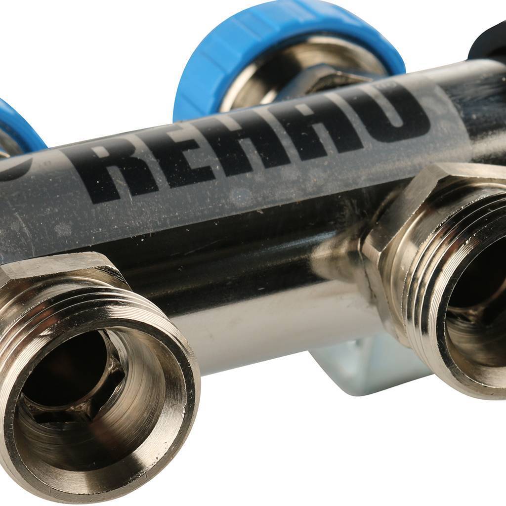 Распределительный коллектор РЕХАУ HKV-D на 2 контура (нерж .сталь), 12080211002