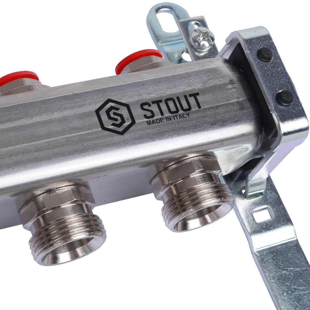 Коллектор из нержавеющей стали без расходомеров STOUT 13 выходов, SMS 0922 000013